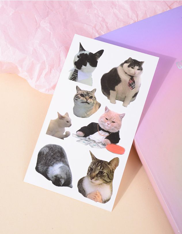 Татуювання тимчасове з зображенням котика | 266250-26-XX - A-SHOP