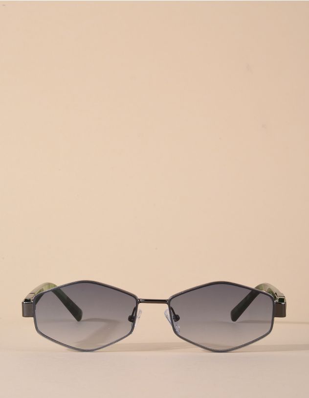 Окуляри від сонця шестикутники з фурнітурою на дужках | 267279-20-XX - A-SHOP