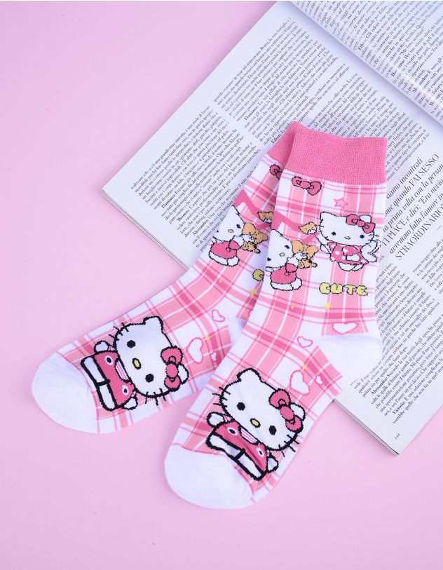 Шкарпетки з принтом персонажа аніме Кітті | 265611-14-XX - A-SHOP