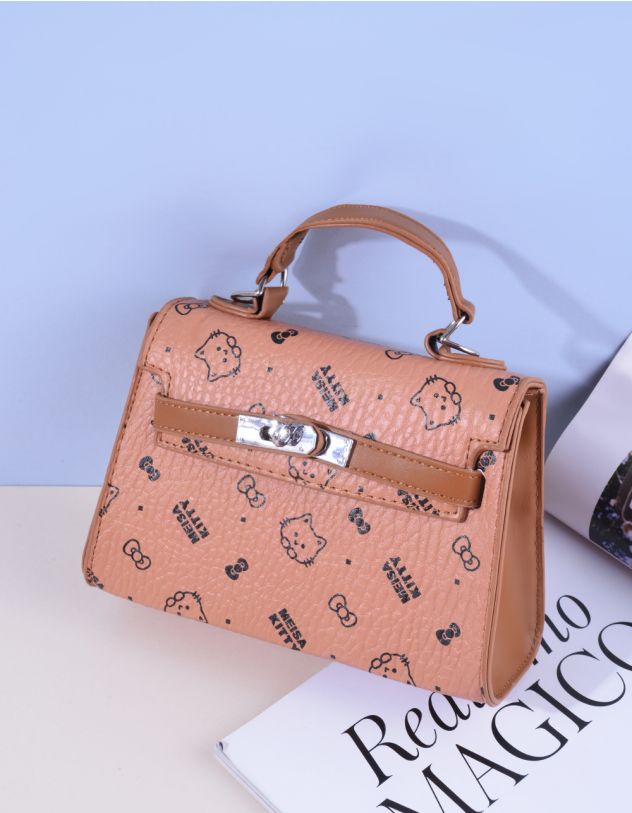 Сумка через плече з принтом у вигляді котика | 264685-12-XX - A-SHOP