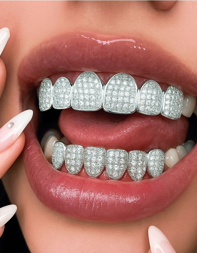 Грілзи на зуби зі стразами | 265452-05-XX - A-SHOP