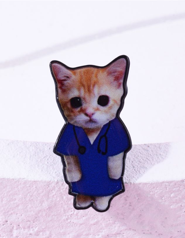 Брошка у вигляді котика | 266157-13-XX - A-SHOP