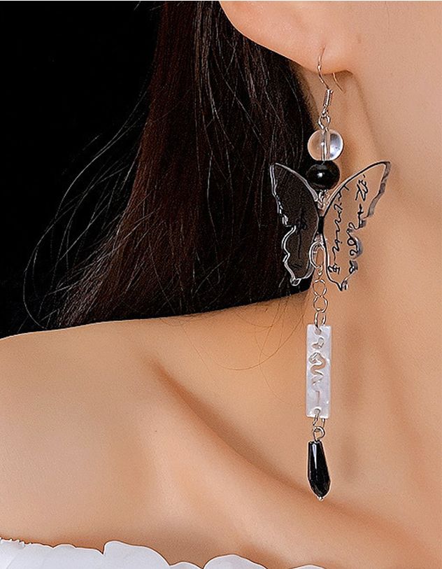 Сережки довгі у вигляді метелика | 262476-07-XX - A-SHOP