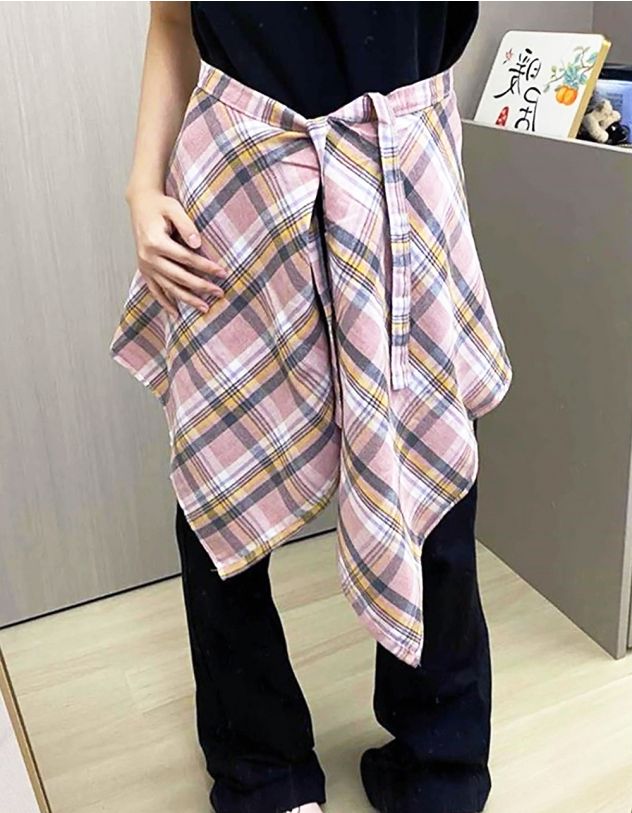 Спідниця фартух у клітинку | 265448-14-XX - A-SHOP