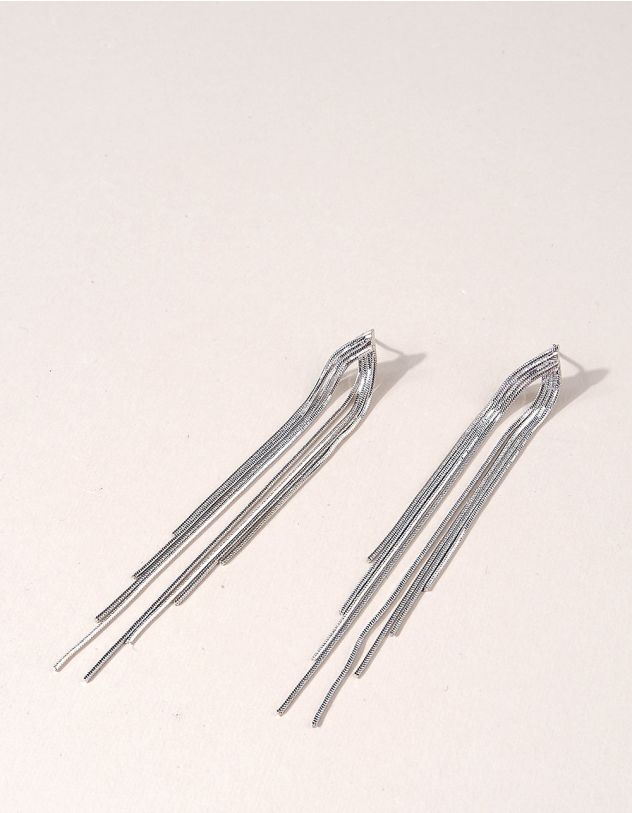 Сережки довгі із ланцюжків | 256469-05-XX - A-SHOP