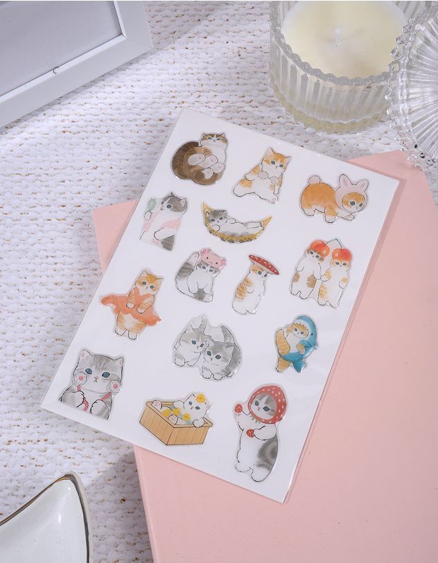 Стікери у наборі із зображенням котиків | 264630-21-XX - A-SHOP