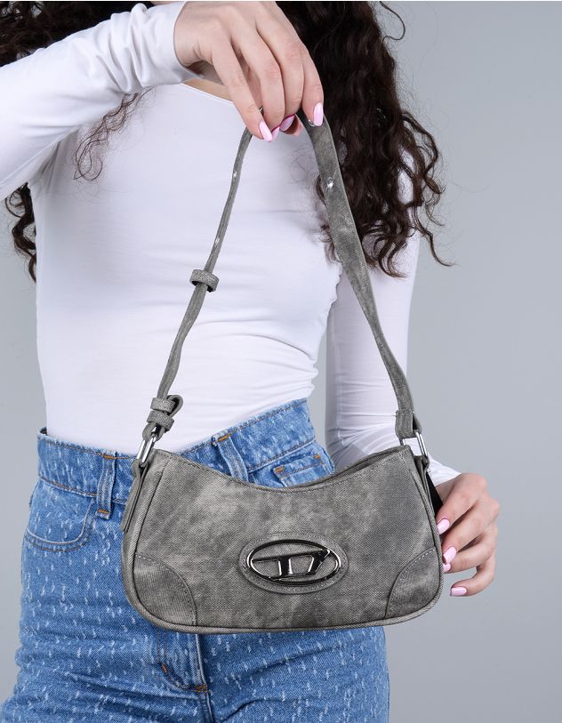 Сумка на довгому ремінці з фурнітурою | 262163-11-XX - A-SHOP