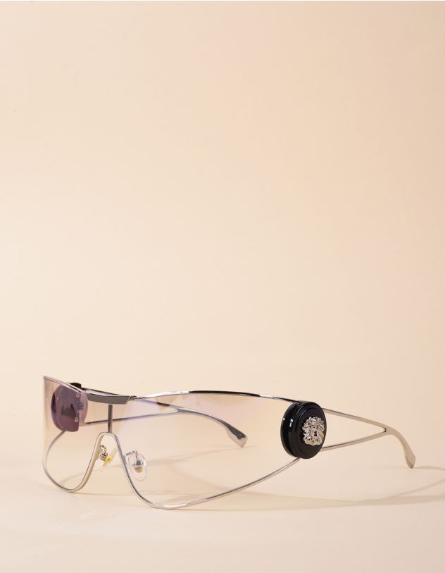 Окуляри іміджеві маска з фурнітурою на дужках | 267285-05-XX - A-SHOP