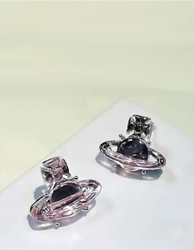 Сережки пусети у вигляді Сатурна | 268522-63-XX - A-SHOP
