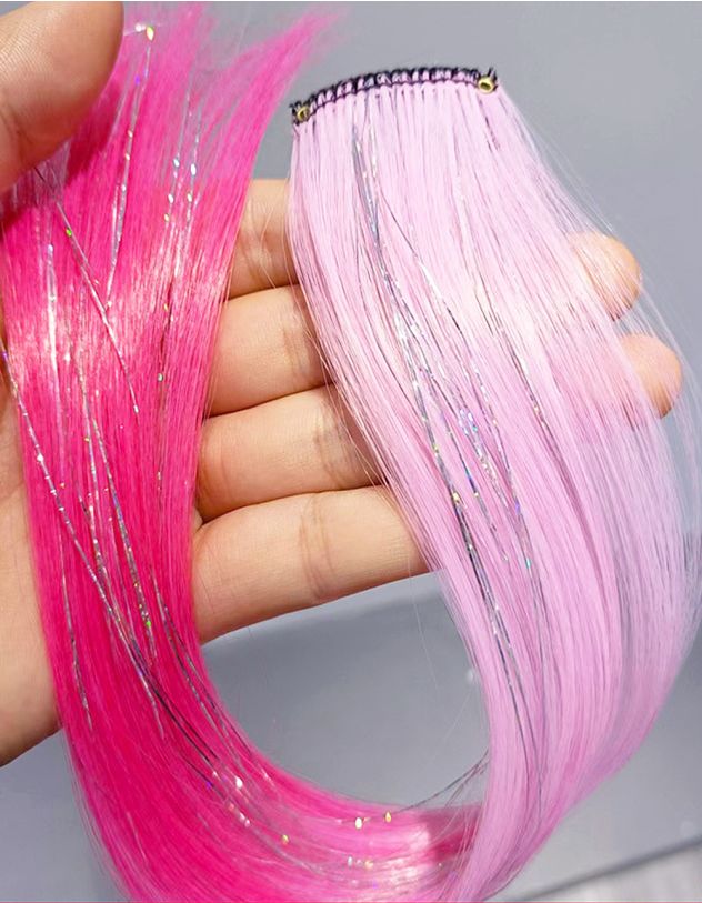 Пасмо волосся кольорове з блискучою ниткою | 264499-71-XX - A-SHOP