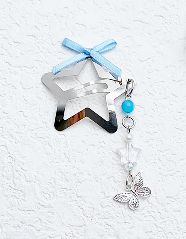 Заколка для волосся з метеликом та бантом | 262513-18-XX - A-SHOP