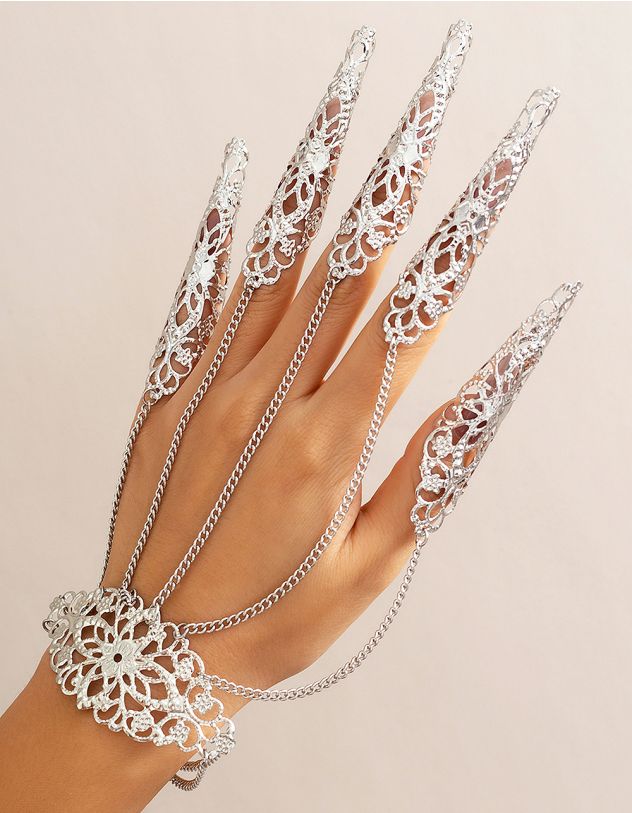 Браслет з нігтями на пальці на ланцюжках | 264781-05-XX - A-SHOP