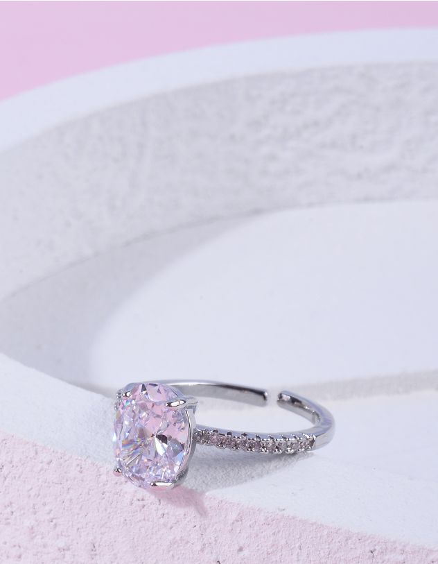 Кільце з кристалом | 266025-05-37 - A-SHOP