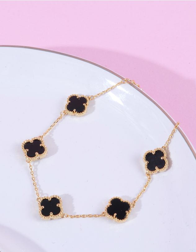 Браслет на руку з конюшиною | 260204-09-XX - A-SHOP