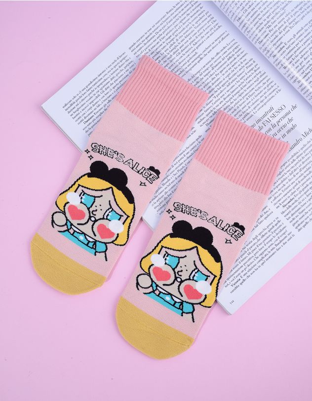 Шкарпетки з принтом персонажа Crybaby | 265624-14-XX - A-SHOP