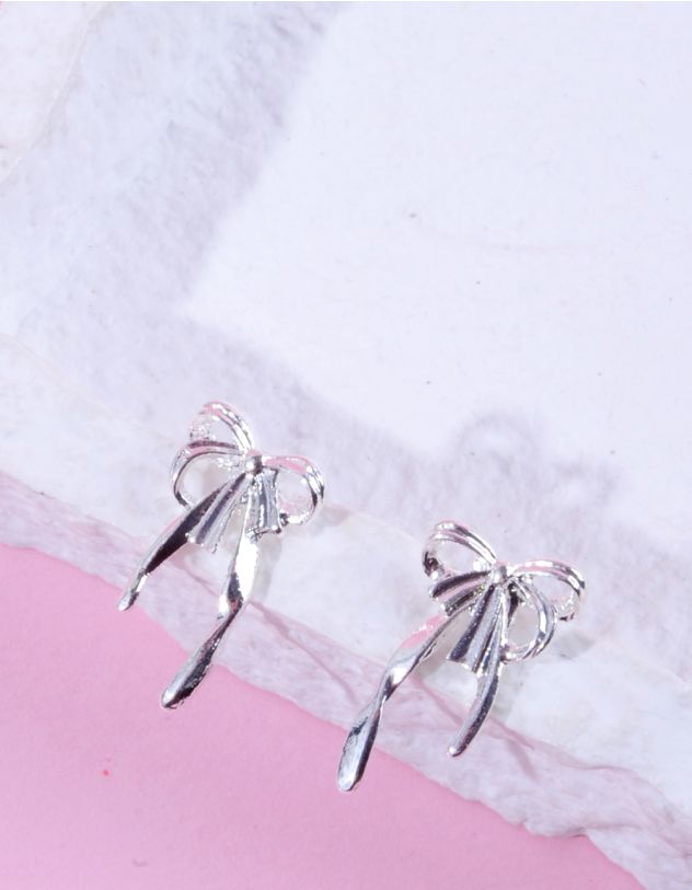 Сережки пусети у вигляді банта | 263437-05-XX - A-SHOP