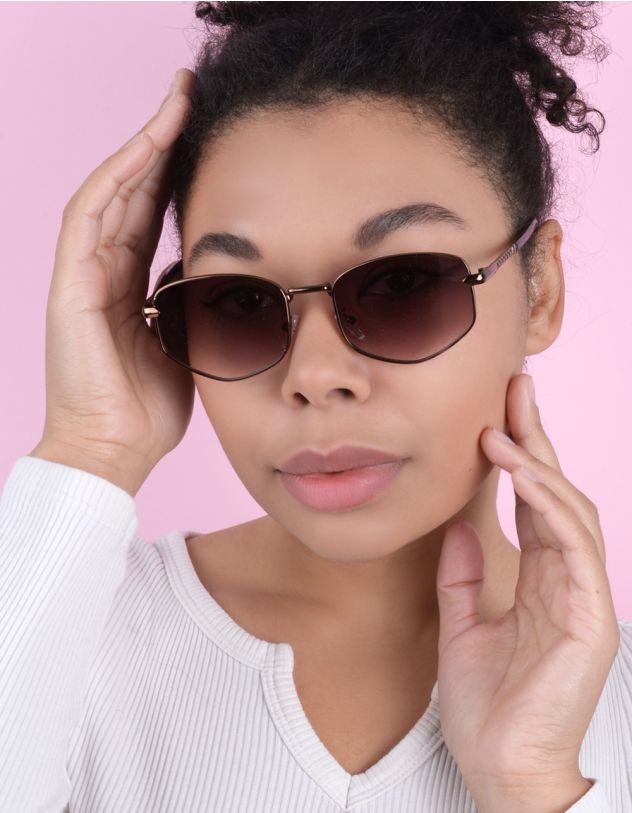 Окуляри сонцезахисні шестикутники | 262235-12-XX - A-SHOP