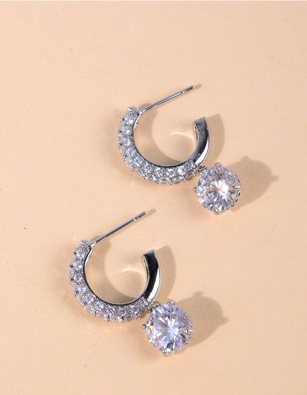 Сережки зі стразами | 267098-05-XX - A-SHOP
