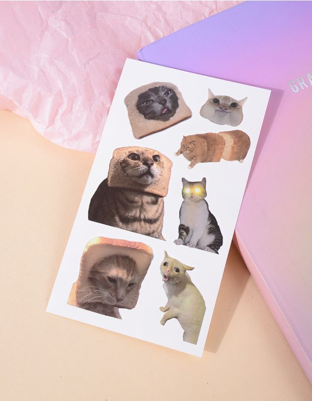 Татуювання тимчасове з зображенням котика | 266250-02-XX - A-SHOP