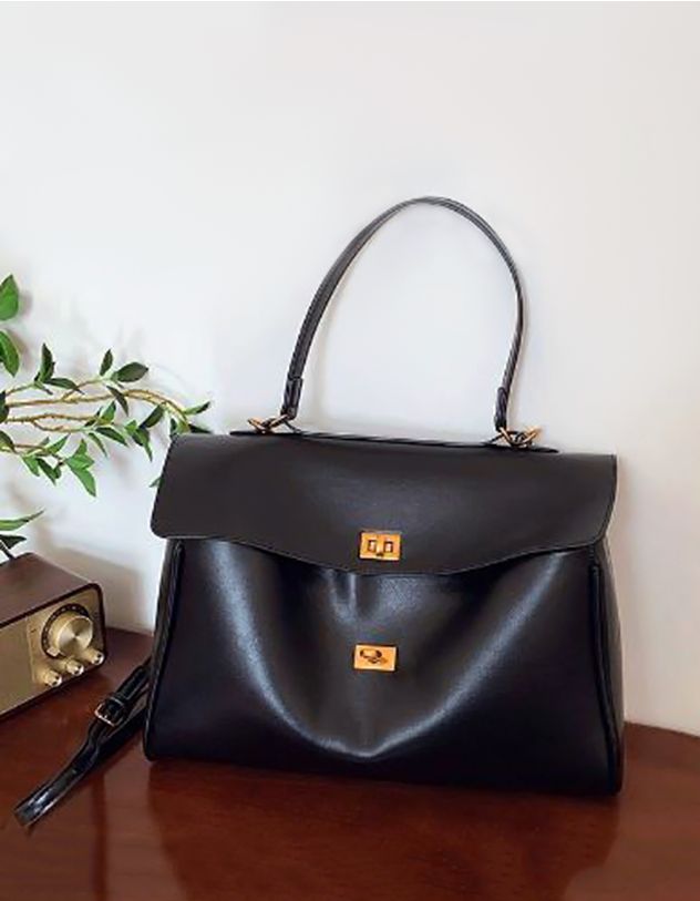 Сумка класична з клапаном та двома відділами | 265471-02-XX - A-SHOP
