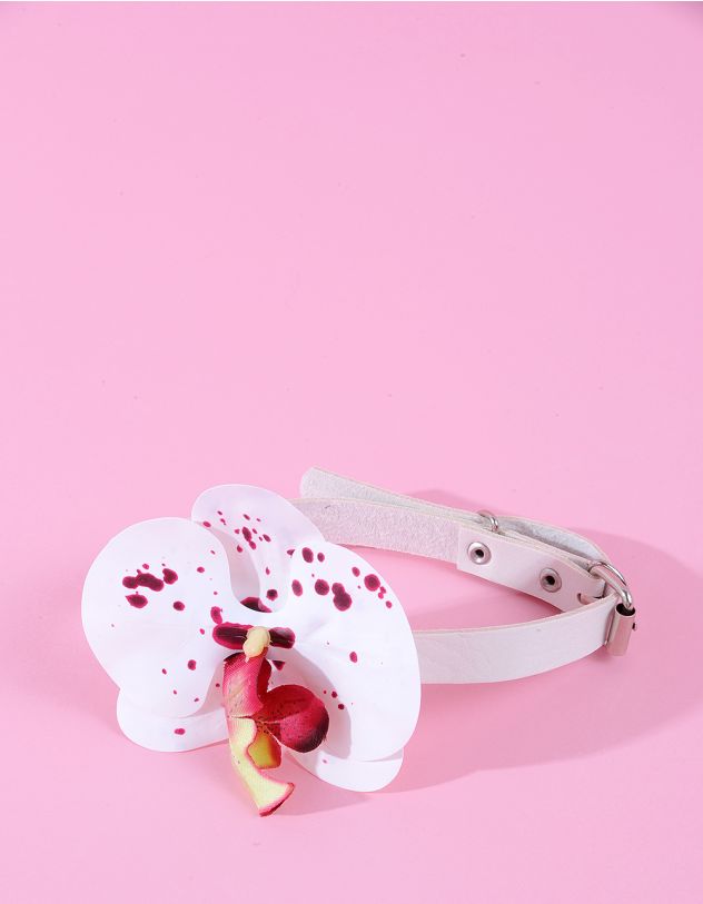 Чокер на шию з квіткою | 260665-01-XX - A-SHOP