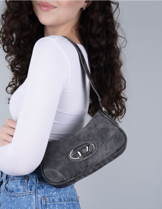 Сумка на довгому ремінці з фурнітурою | 262163-02-XX - A-SHOP