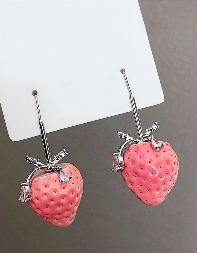 Сережки у вигляді полуниці | 267663-14-XX - A-SHOP