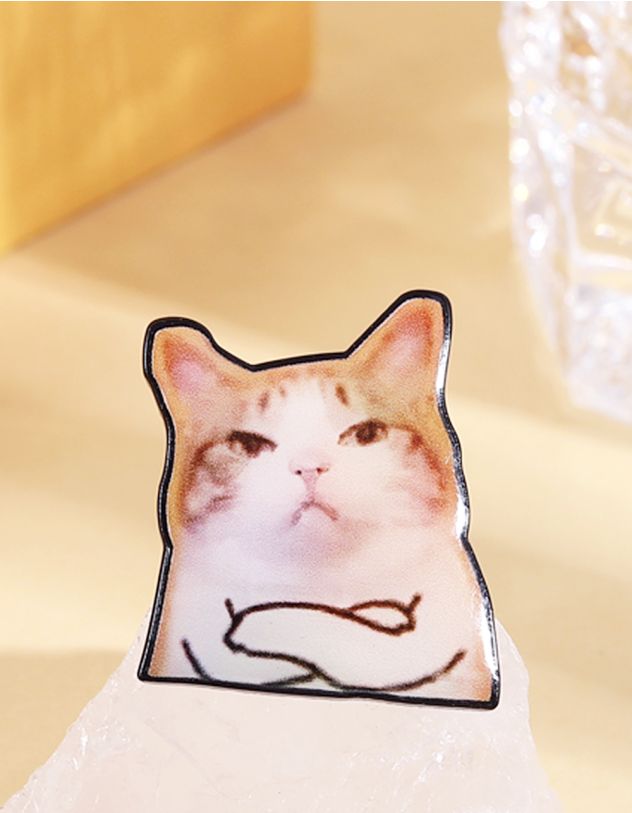 Брошка у вигляді котика | 266166-12-XX - A-SHOP