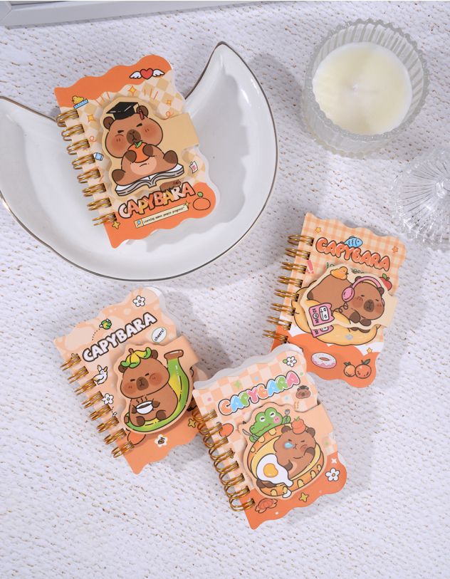 Блокнот з принтом капібари | 262125-12-XX - A-SHOP