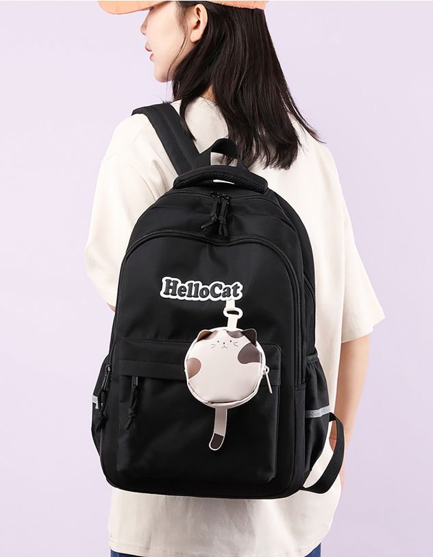 Рюкзак для міста з монетницею у вигляді котика | 263134-02-XX - A-SHOP