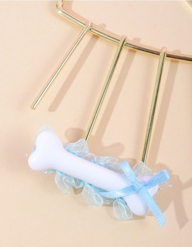 Заколка для волосся у вигляді кістки з бантом | 262468-18-XX - A-SHOP