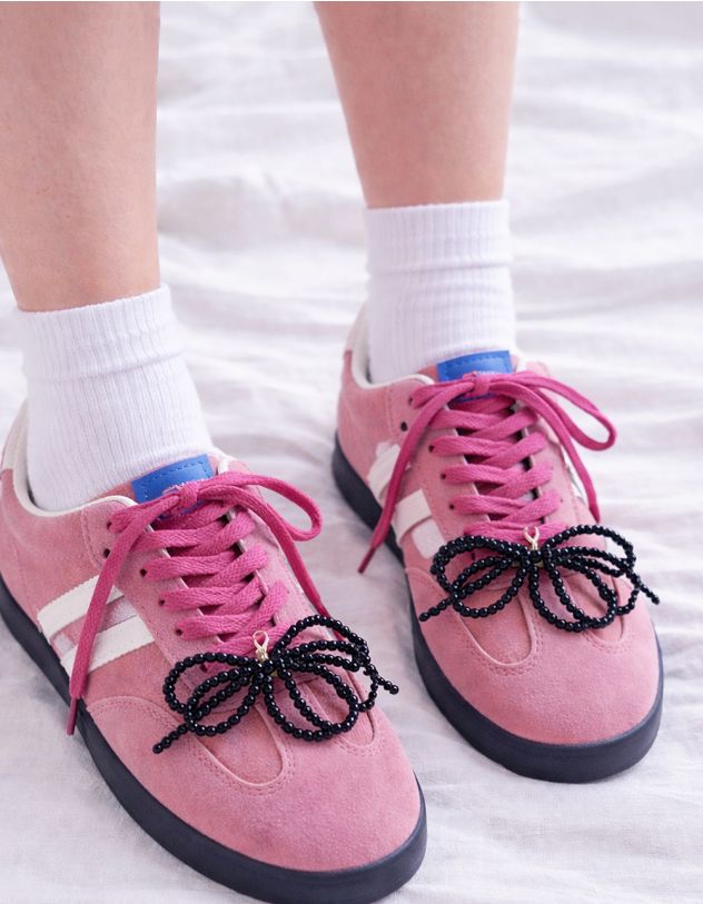 Підвіска прикраса для взуття у вигляді банта з перлин | 267412-02-XX - A-SHOP