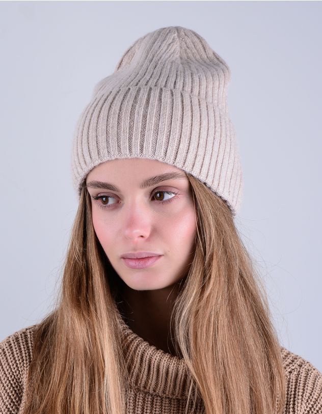 Шапка ковпак у рубчик | 265324-40-XX - A-SHOP