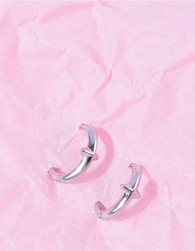 Сережки кільця у вигляді зірки | 263652-05-XX - A-SHOP