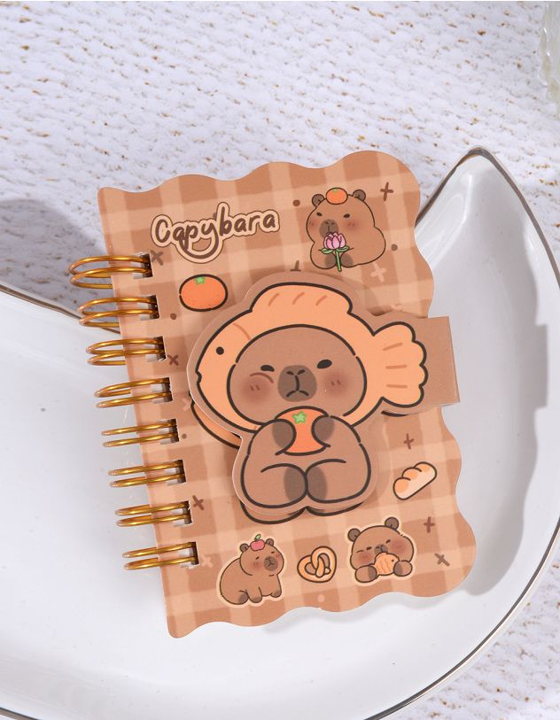 Блокнот з принтом капібари | 262146-39-XX - A-SHOP