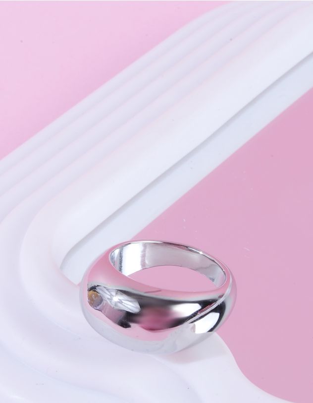 Кільце об'ємне з глянцевим покриттям | 261374-05-37 - A-SHOP