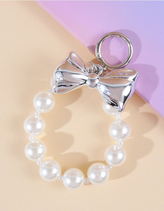 Брелок із перлин у вигляді банта | 264213-05-XX - A-SHOP