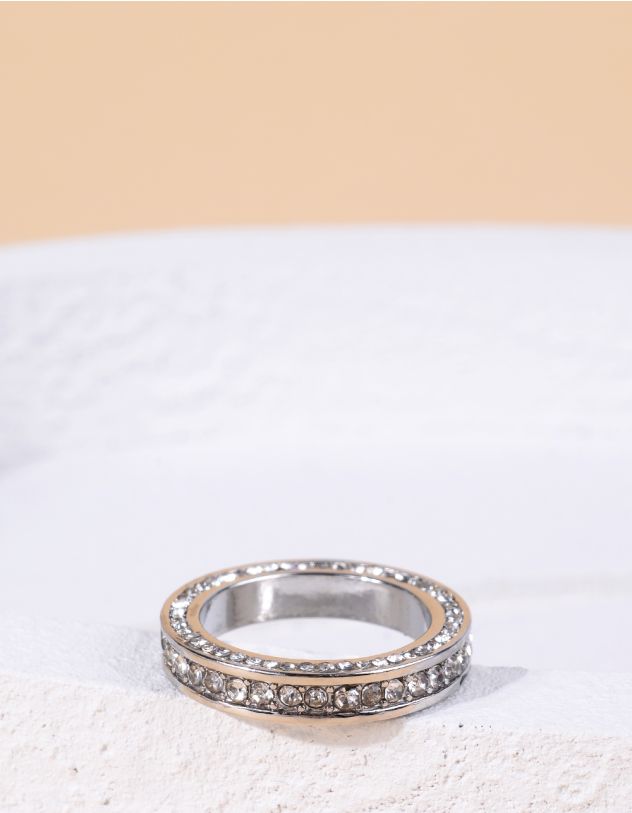 Кільце декороване стразами | 268735-05-37 - A-SHOP