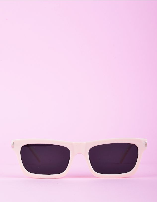 Окуляри сонцезахисні вузькі з фурнітурою на оправі | 266535-22-XX - A-SHOP