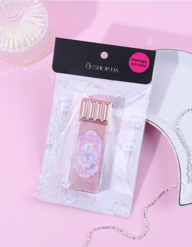 Помада матова з принтом єдинорога | 262721-71-XX - A-SHOP