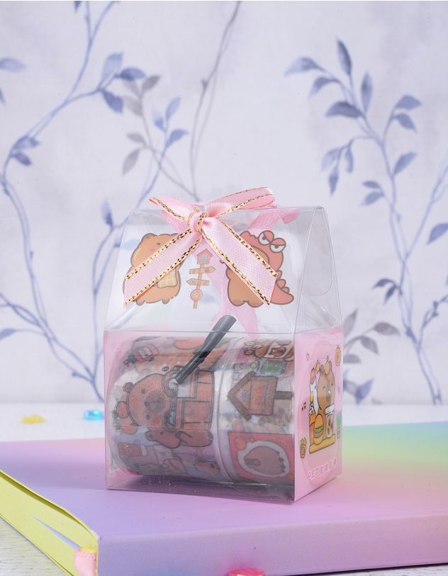 Скотч декоративний з принтом капібари | 262023-12-XX - A-SHOP