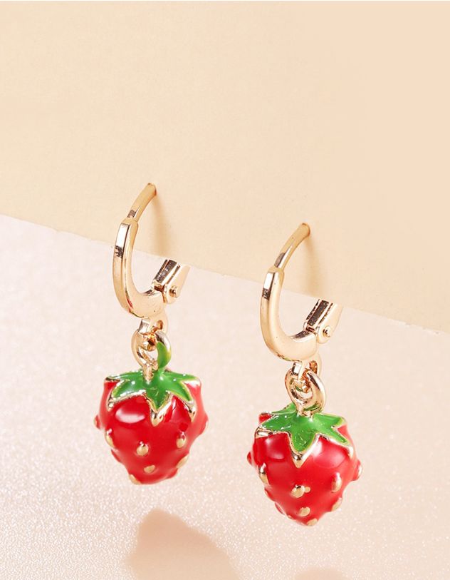 Сережки у вигляді полуниці | 267426-55-XX - A-SHOP