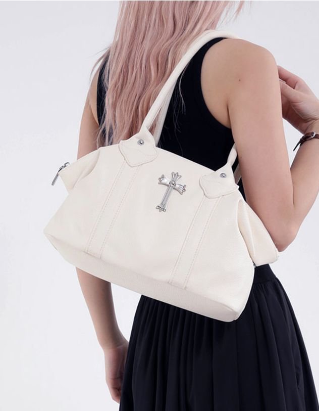 Сумка класична з фурнітурою у вигляді хреста | 265115-01-XX - A-SHOP