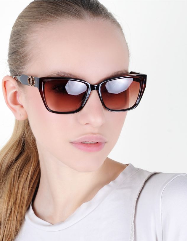 Окуляри сонцезахисні лисички з перфорацією на дужках | 262862-12-XX - A-SHOP