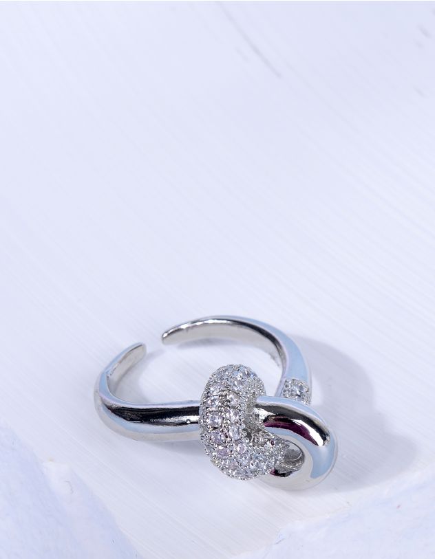 Кільце декороване стразами | 259731-06-38 - A-SHOP