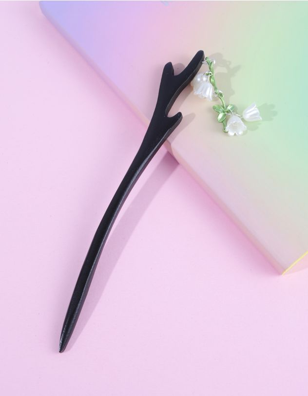 Заколка для волосся у вигляді гілки з квітами | 264011-02-XX - A-SHOP
