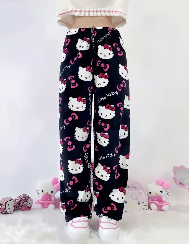 Штани піжамні з принтом Кітті | 263279-02-03 - A-SHOP