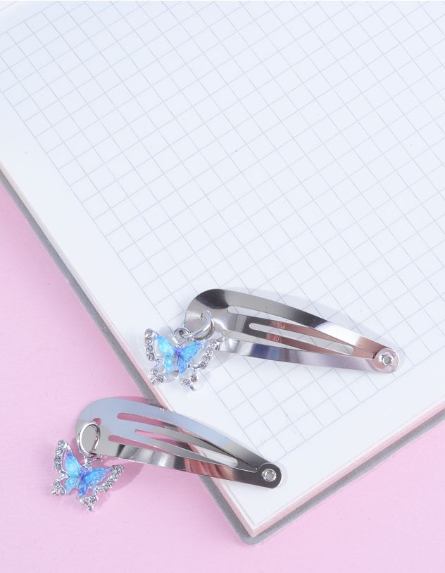 Заколка для волосся  з метеликом у наборі 2шт | 262497-64-XX - A-SHOP