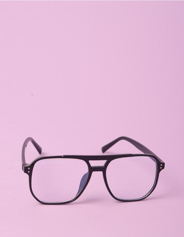 Окуляри авіатори іміджеві з прозорими лінзами | 248440-02-XX - A-SHOP