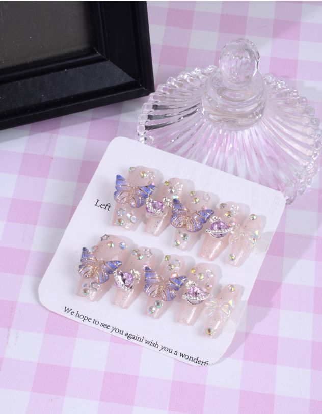 Нігті накладні з метеликами | 262696-35-01 - A-SHOP